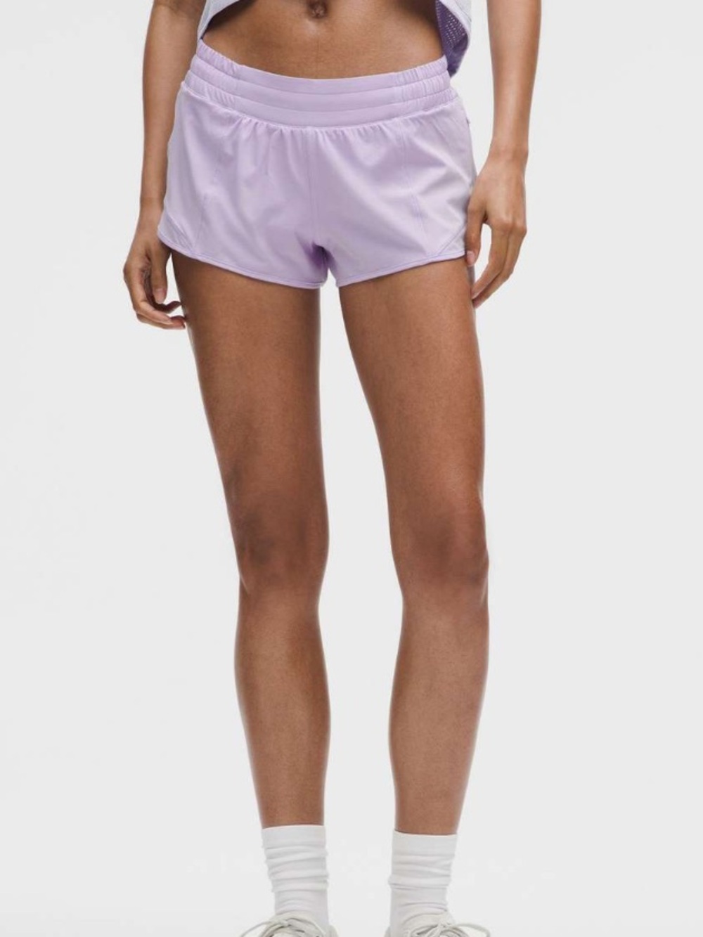 Lululemon Hotty Hot Low-Rise Lined Short 2.5" - Lavender Frost